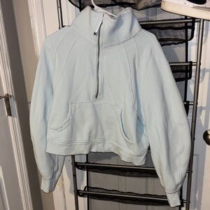 Lululemon Scuba Oversized Funnel Neck Half Zip
Powder Blue
